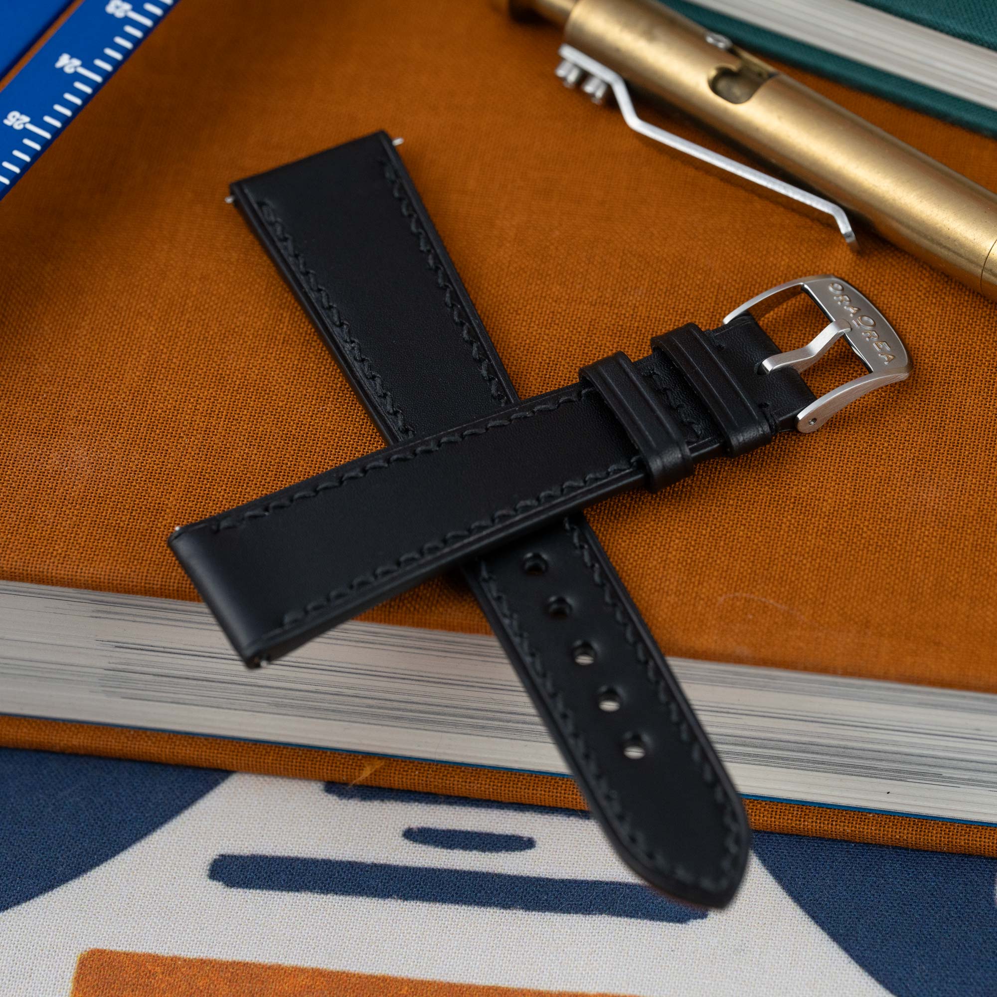 Black Veg-Tan Strap