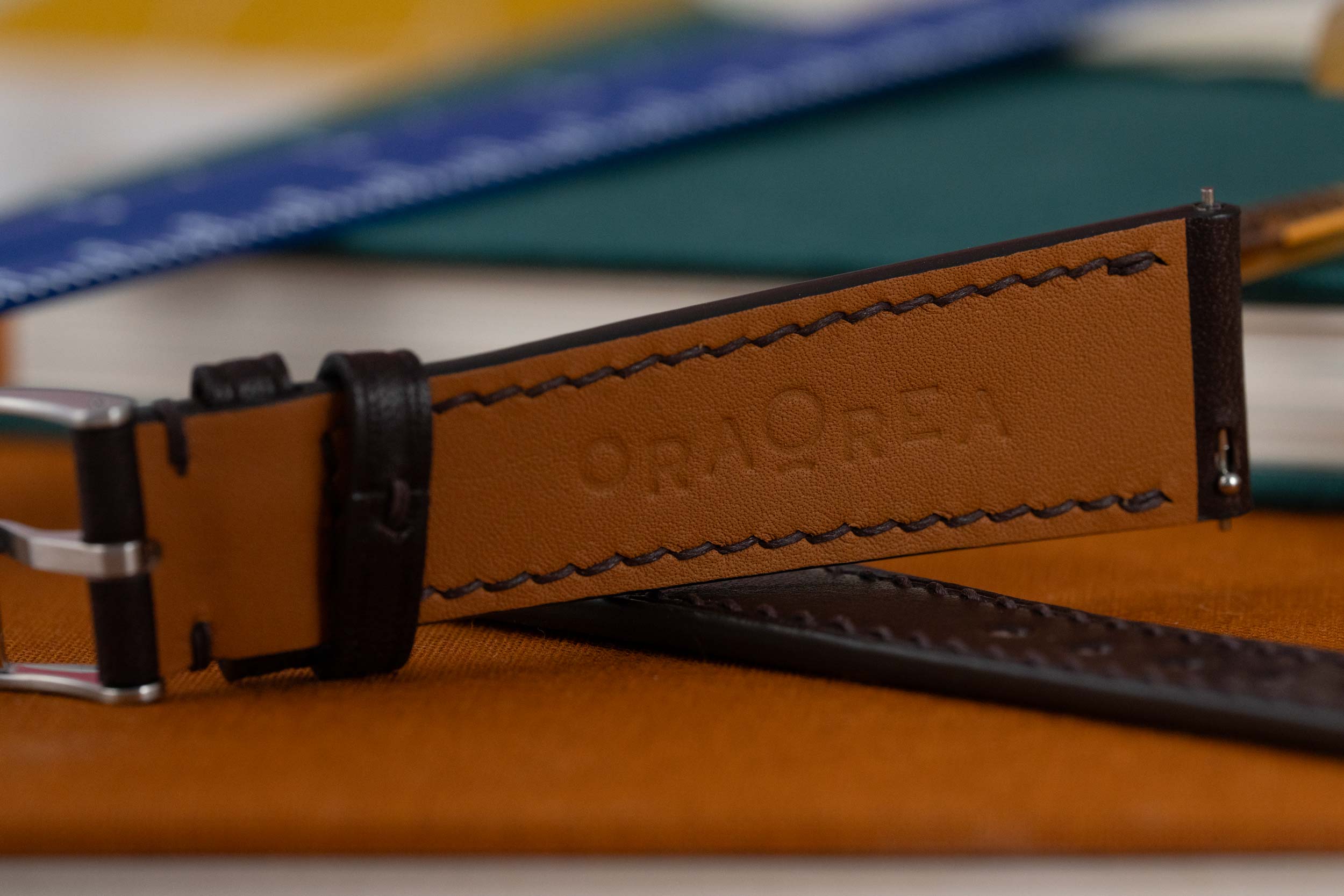 Dark Brown Veg-Tan Strap
